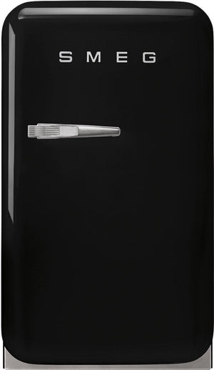 Smeg - 50's Retro Style Black Compact Refrigerator - FAB5URBL3 (Special Order)