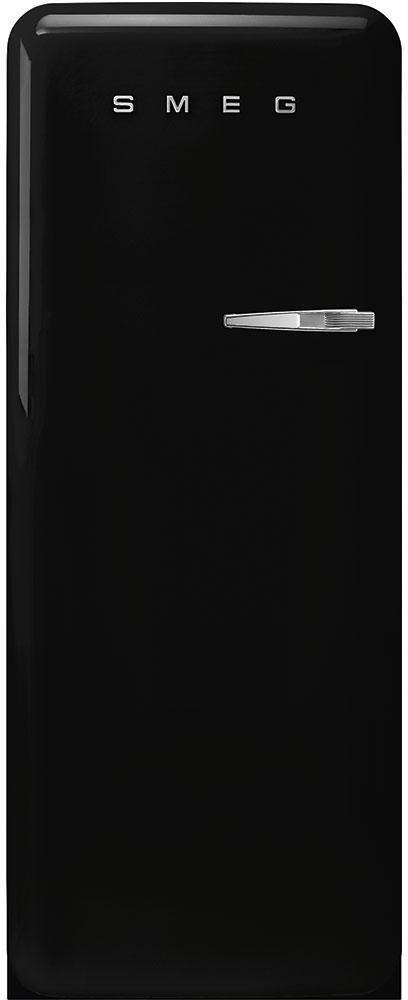 Smeg - 50's Retro Style Black Left Hinge Refrigerator/Freezer - FAB28ULBL3 (Special Order)