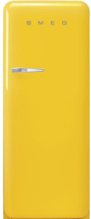 Smeg - 50's Retro Style Yellow Right Hinge Refrigerator - FAB28URYW3 (Special Order)