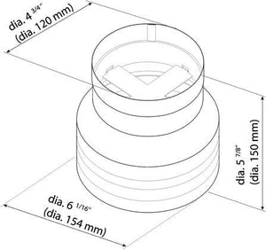 Smeg - CFM Reducer For All Smeg Hood Vents - KITREDCFM (Special Order)