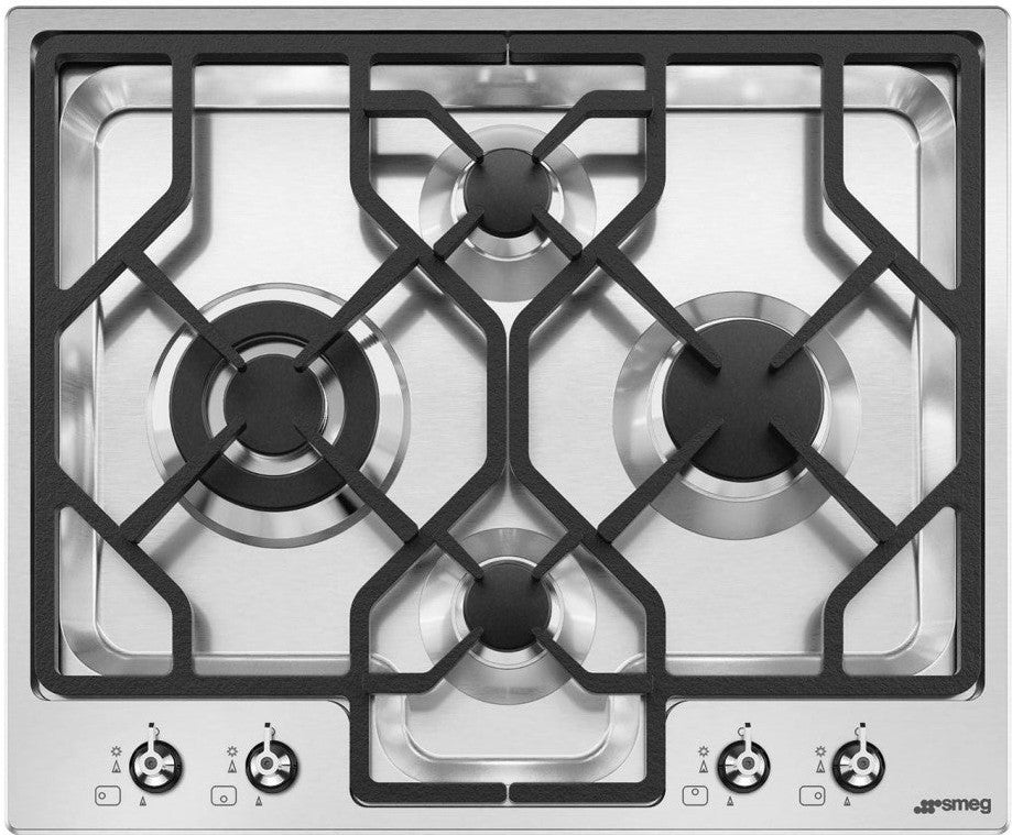 Smeg - Classic 24" Stainless Steel Gas Cooktop - PGFU24X (Special Order)