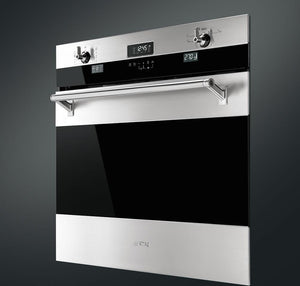 Smeg - Classic 30" Built-in Single Electric Multifunction Wall Oven - Stainless Steel - SOU330X1 (Special Order)