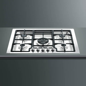 Smeg - Classic 30" Drop-In 5-Burner Gas Cooktop - Stainless Steel - PGFU30X (Special Order)