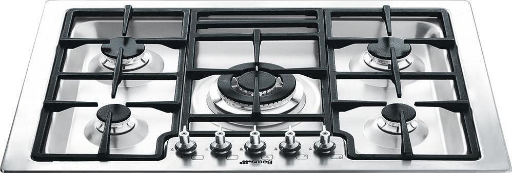 Smeg - Classic 30" Drop-In 5-Burner Gas Cooktop - Stainless Steel - PGFU30X (Special Order)