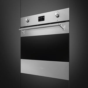 Smeg - Classic 30" Thermoseal Oven, Stainless Steel, Self Cleaning - SOPU3302TPX (Special Order)