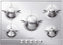 Smeg - Piano Design Set of Grates & Burner Caps for PU75ES - GP75 (Special Order)