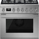 Smeg - Portofino 30" Stainless steel 4-Burner Dual Fuel Range - CPF30UGMX (Special Order)