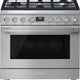 Smeg - Portofino 36" Stainless Steel 5-Burner Dual Fuel Range - CPF36UGMX (Special Order)