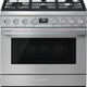 Smeg - Portofino 36" Stainless Steel 5-Burner Dual Fuel Range - CPF36UGMX (Special Order)