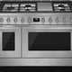 Smeg - Portofino 48" Stainless Steel 5-Burner Dual Fuel Range - CPF48UGMX (Special Order)