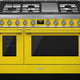 Smeg - Portofino 48" Yellow Stainless Steel 5-Burner Dual Fuel Range - CPF48UGMYW (Special Order)