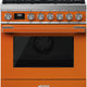 Smeg - Portofino Orange 30" 4-Burner Gas Range - CPF30UGGOR (Special Order)