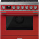 Smeg - Portofino Red 30" 4-Burner Gas Range - CPF30UGGR (Special Order)