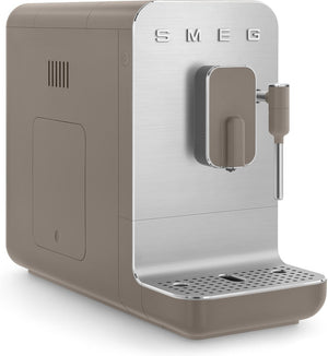 Smeg - Retro Style Espresso Coffee Machine with Frother Taupe - BCC02TPMUS (Special Order)