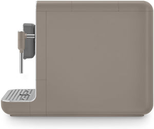 Smeg - Retro Style Espresso Coffee Machine with Frother Taupe - BCC02TPMUS (Special Order)