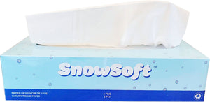 Snow Soft - 100 Sheet 2 Ply Facial Tissue, Pack of 30 - FT10030