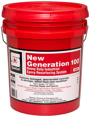 Spartan - New Generation 4 Gallon 100 Industrial Epoxy Grey Resurfacing System - 586205C