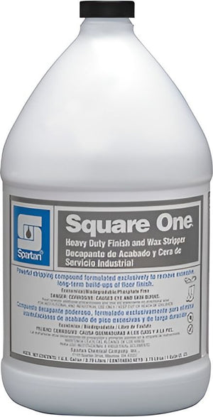 Spartan - Square One Heavy Duty Finish and Wax Stripper, 4Jug/Cs - 007804C