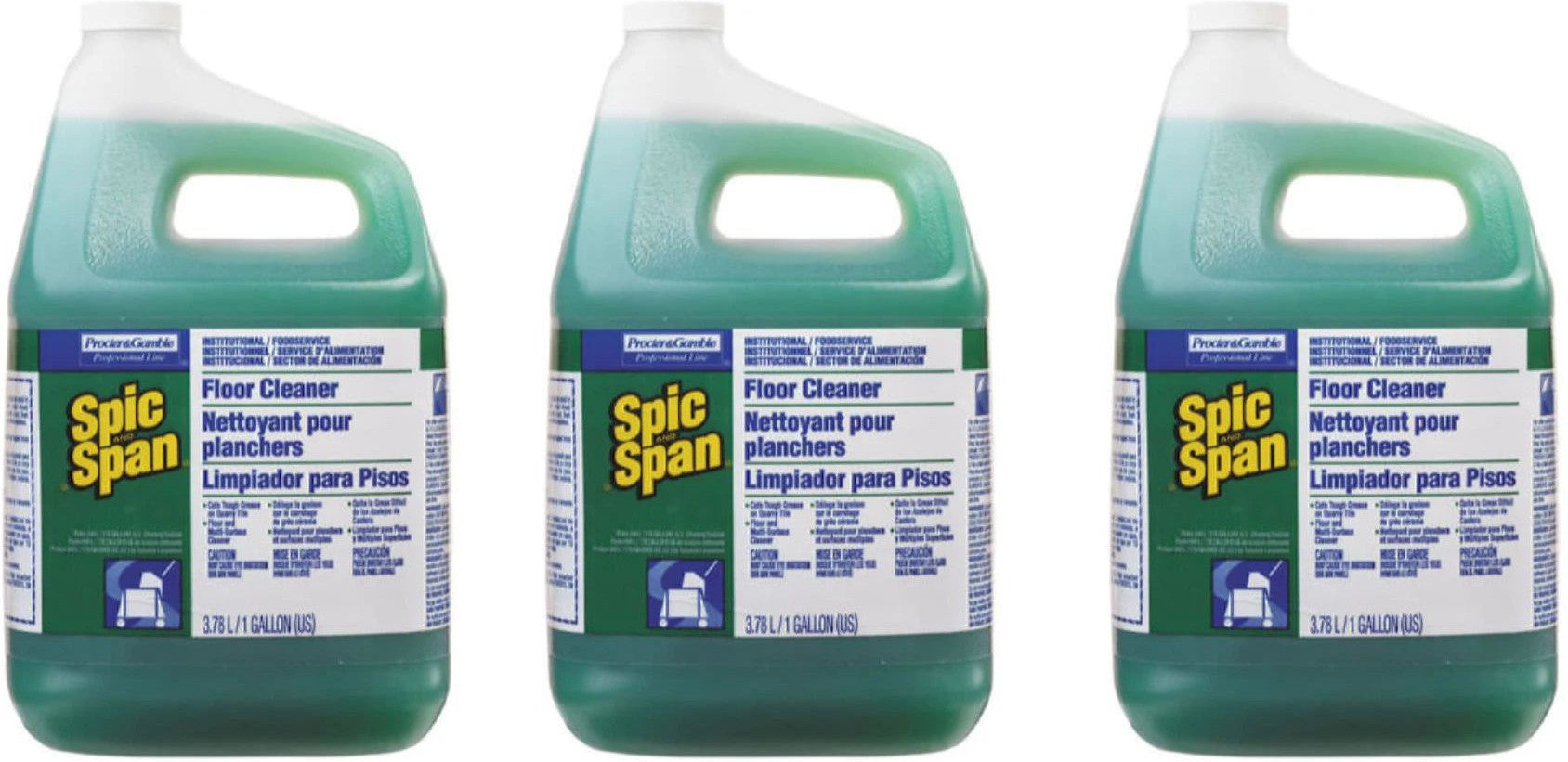 Spic & Span - 3.78L Floor & Multi Surface Cleaner, Pack of 3 - 16900129