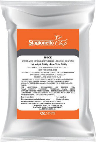 Stagionello - 2 Kg/Bag Curing Salts and Spice Blends for Long Fermentation Salami Speck, Pack of 5 - 47000