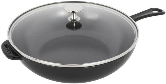 Staub - 10" Cast Iron Daily Pan With Glass Lid Black (26 cm) - 1010643