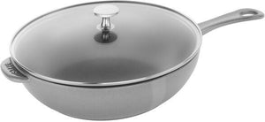 Staub - 10" Cast Iron Daily Pan With Glass Lid Grey (26 cm) - 1010645