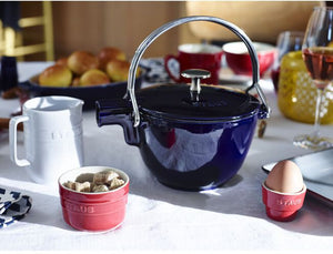 Staub - 1.16 QT Cast Iron Tea Kettle Dark Blue 1.1L - 1004372