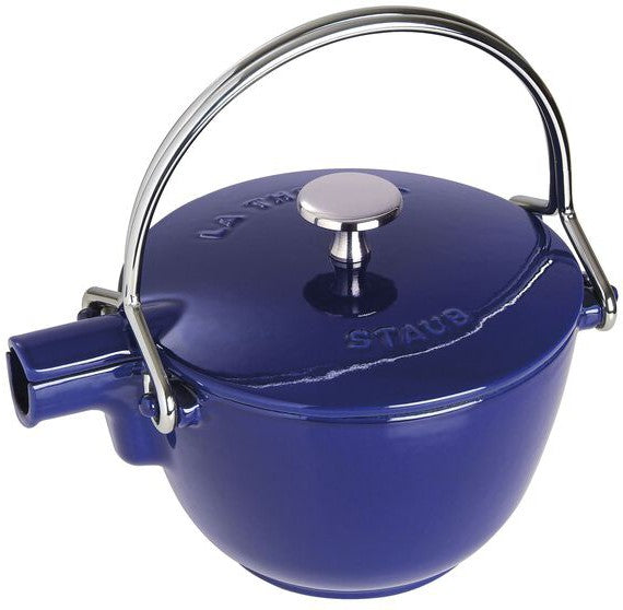 Staub - 1.16 QT Cast Iron Tea Kettle Dark Blue 1.1L - 1004372