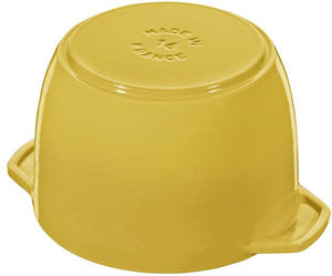 Staub - 1.8 QT Round Cast Iron Cocotte Citron 1.8L - 1029064