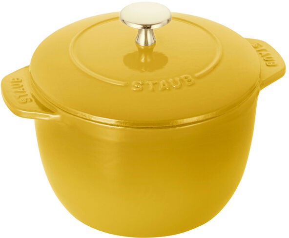 Staub - 1.8 QT Round Cast Iron Cocotte Citron 1.8L - 1029064