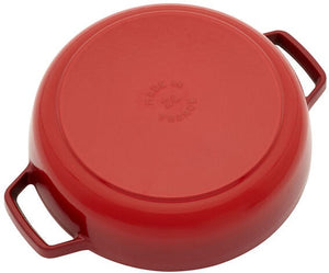 Staub - 2.5 QT Cast Iron Round Braiser With Dragon Lid Cherry 2.4L - 1028913