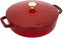 Staub - 2.5 QT Cast Iron Round Braiser With Dragon Lid Cherry 2.4L - 1028913