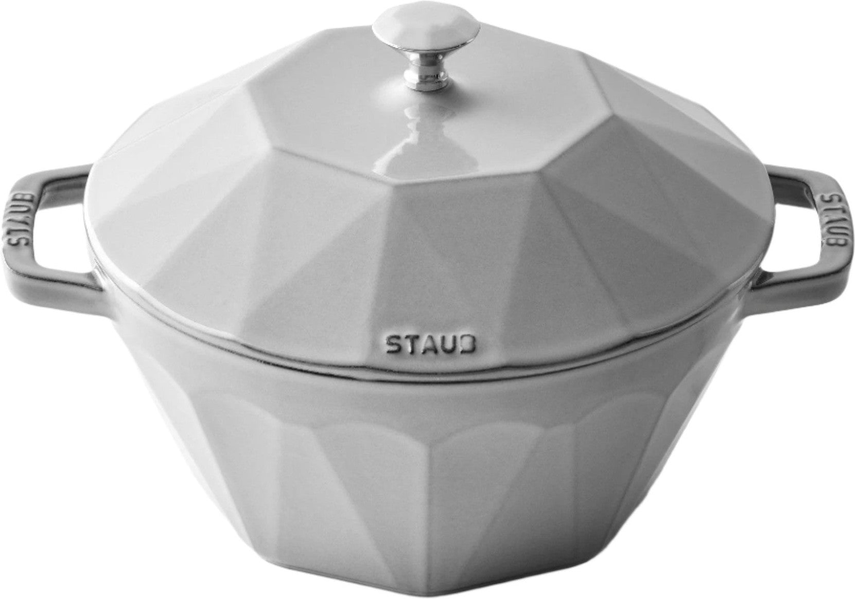 Staub - 3 QT Diamond Cast Iron Cocotte Graphite Gray 2.8L - 1020130