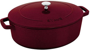 Staub - 6 QT Oval French Oven Cocotte Bordeaux 5.5L - 1027854