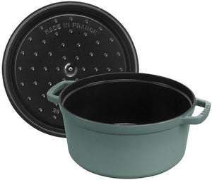 Staub - 7 QT Round Cocotte Eucalyptus 6.7L - 1023970