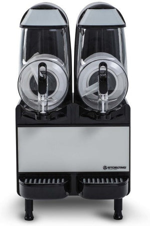 Stoelting - 115V Air Cooled Two 10 Liter Bowls, Frozen Beverage Dispenser and Auto Fill Ready - SCBF128-37-AF