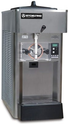 Stoelting - 15.12" x 28.87" x 35.62" 220-240 V Air Cooled Gravity Fed Single Flavor Soft Serve Countertop Machine - F111X-302I-YG2