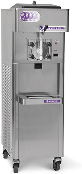 Stoelting - 208-240V 2 Gallon Freezing Cylinder Water Cooled 3 Phase Single Flavor High Capacity Gravity Fed Floor Model Shake Freezer - O212-109B