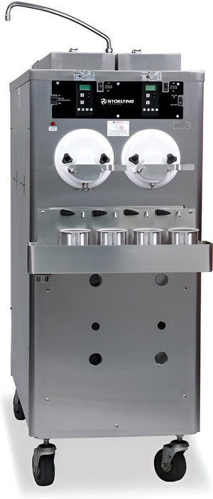 Stoelting - 208-240V 3 Phase Air Remote Cooled Two Barrel Custard Floor Model Freezer - CC202-209A00SIR