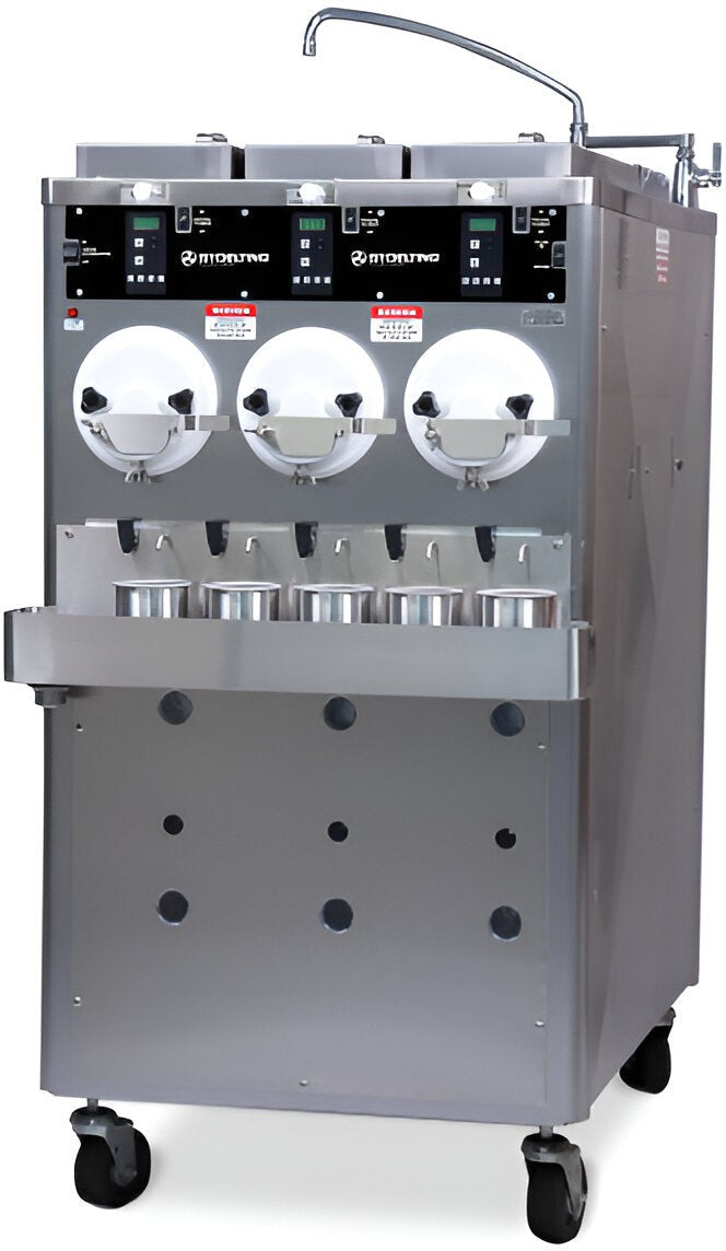 Stoelting - 208-240V 3 Phase Water Cooled Three Barrel Custard Floor Model Freezer - CC303-109A00SIR