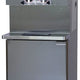 Stoelting - 208-240V Air Cooled Pressurized Twin-Twist Soft Serve and Frozen Yogurt Freezer With Refrigerated Mix Storage Cabinet and Side Handles - U431-38I2