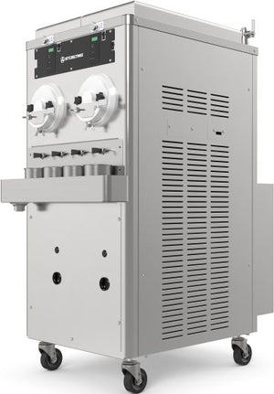 Stoelting - 208-240V Air Cooled Single Phase Double Barrel Continuous Flow Frozen Custard and Italian Ice Machine - M202-38B00SIR