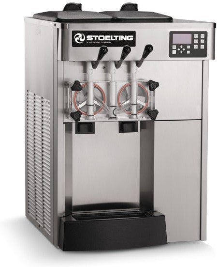 Stoelting - 22" x 28.5" x 34.75" 208-240 V Air Cooled Twin-Twist Soft Serve Countertop Machine - F131-38I2-YG2