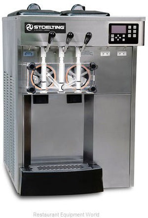 Stoelting - 22" x 28.5" x 34.75" 208-240 V Air Cooled WiFi-Enabled Twin Twist Soft Serve Countertop Machine - E131-38I2-WF