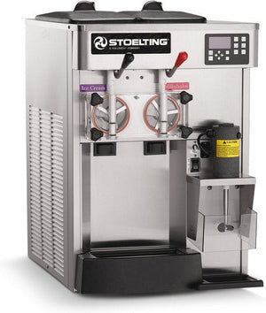 Stoelting - 220-240V, 3 Phase Air-Cooled Countertop Soft Serve & Shake Freezer with Front Mounted Blender - SF144-38I2