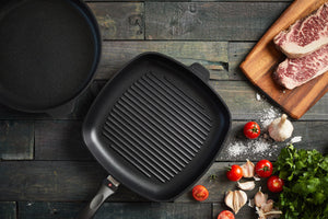 Swiss Diamond - 11" x 11" XD Non-Stick Induction Square Grill Pan (28 cm x 28 cm) - XD63281i