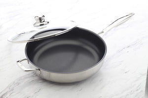 Swiss Diamond - 12.5" Nonstick Clad Induction Sauté Pan with Lid (32 cm) - SDP3732ic