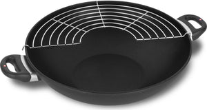 Swiss Diamond - 14" XD Non-Stick Induction Wok with Lid & Rack (36 cm) - XD61136ic