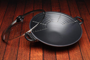 Swiss Diamond - 14" XD Non-Stick Induction Wok with Lid & Rack (36 cm) - XD61136ic