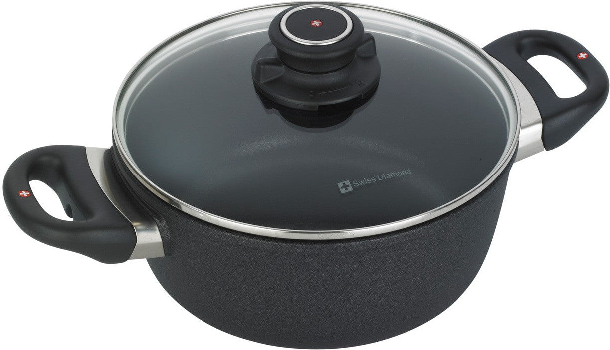 Swiss Diamond - 8" XD Non-Stick Induction Casserole with Lid (20 cm) - XD6820ic